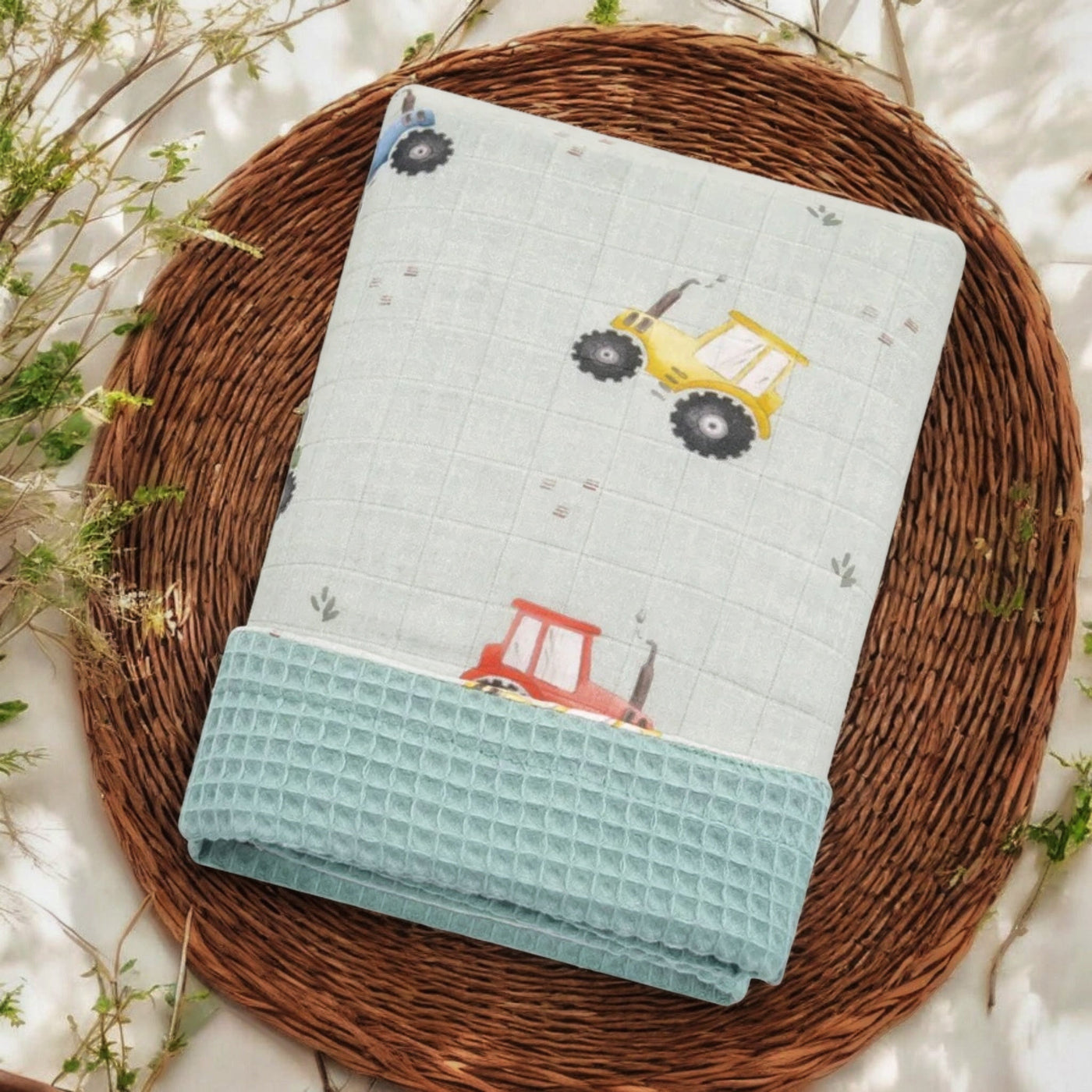 Busy Tractor Blanket