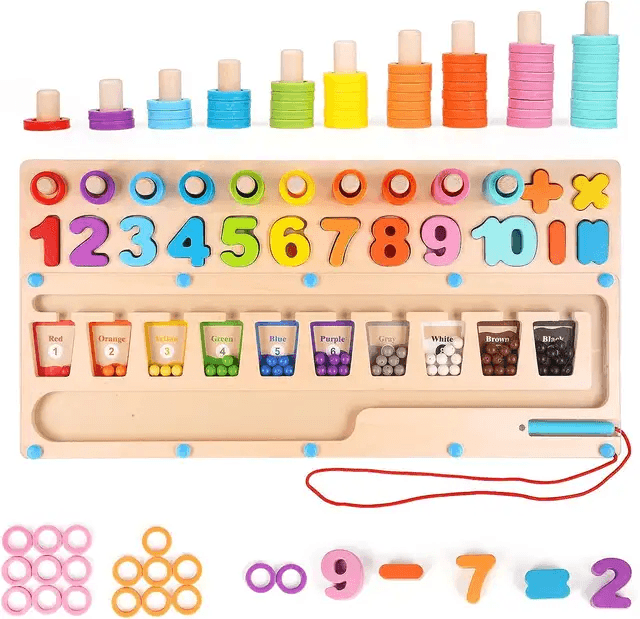 Montessori Number and Magnet Board