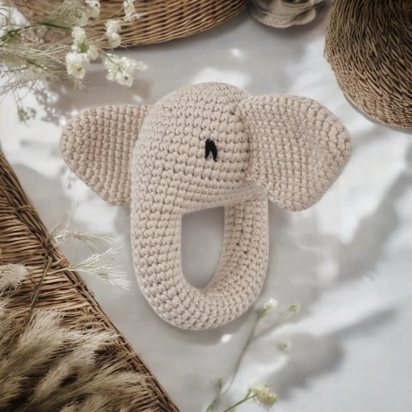 Handmade Elephant Rattle