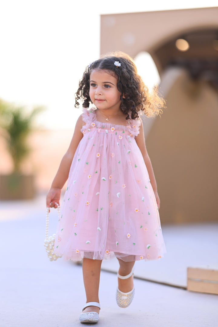Embroided Tulle Dress