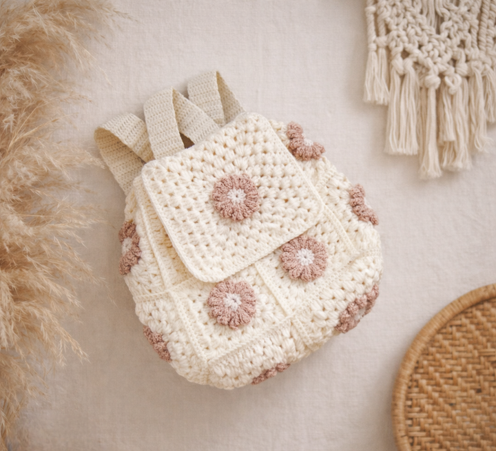 Blossom Crochet Backpack