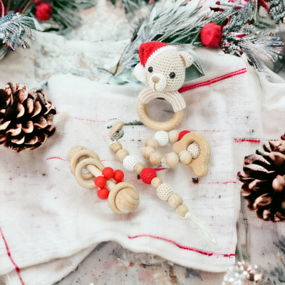 Santa Teddy Set