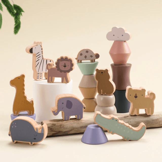 Safari Stacking Toy | Image 1