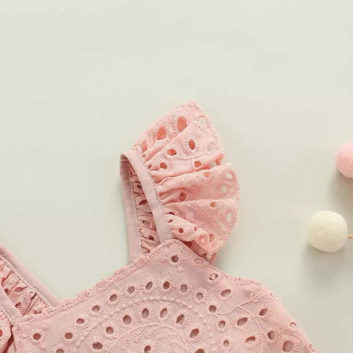Pink Ayleen Dress | Lace and Cutout Design