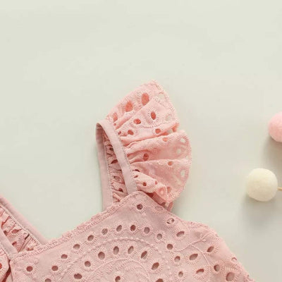 Pink Ayleen Dress | Lace and Cutout Design
