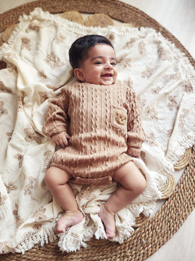 Brown Bear Romper | Image 1 | Little Giggles