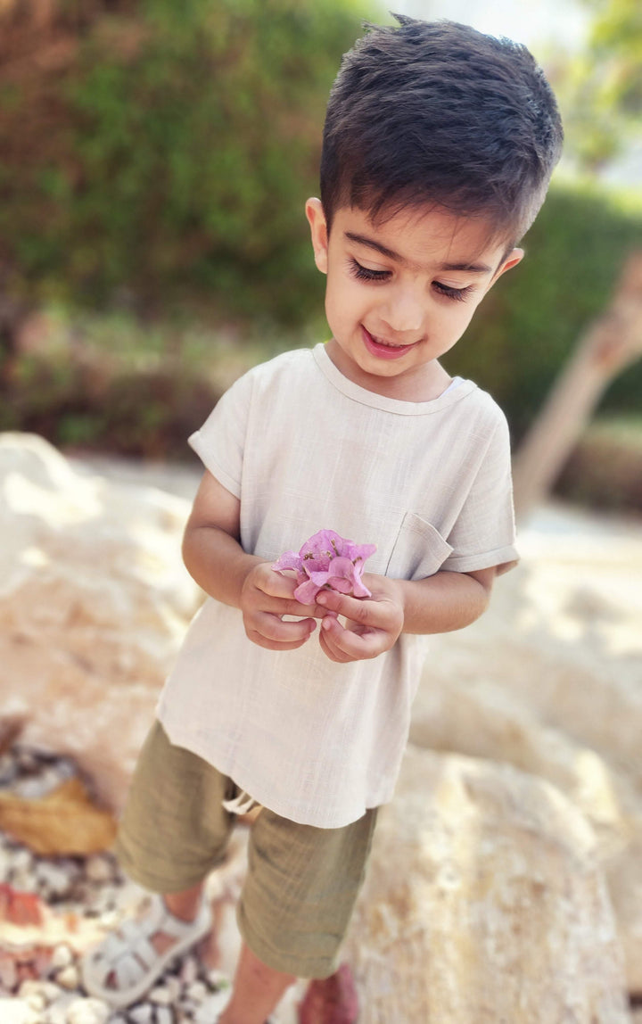 Kid Wearing Alex Linen Set | Image 4