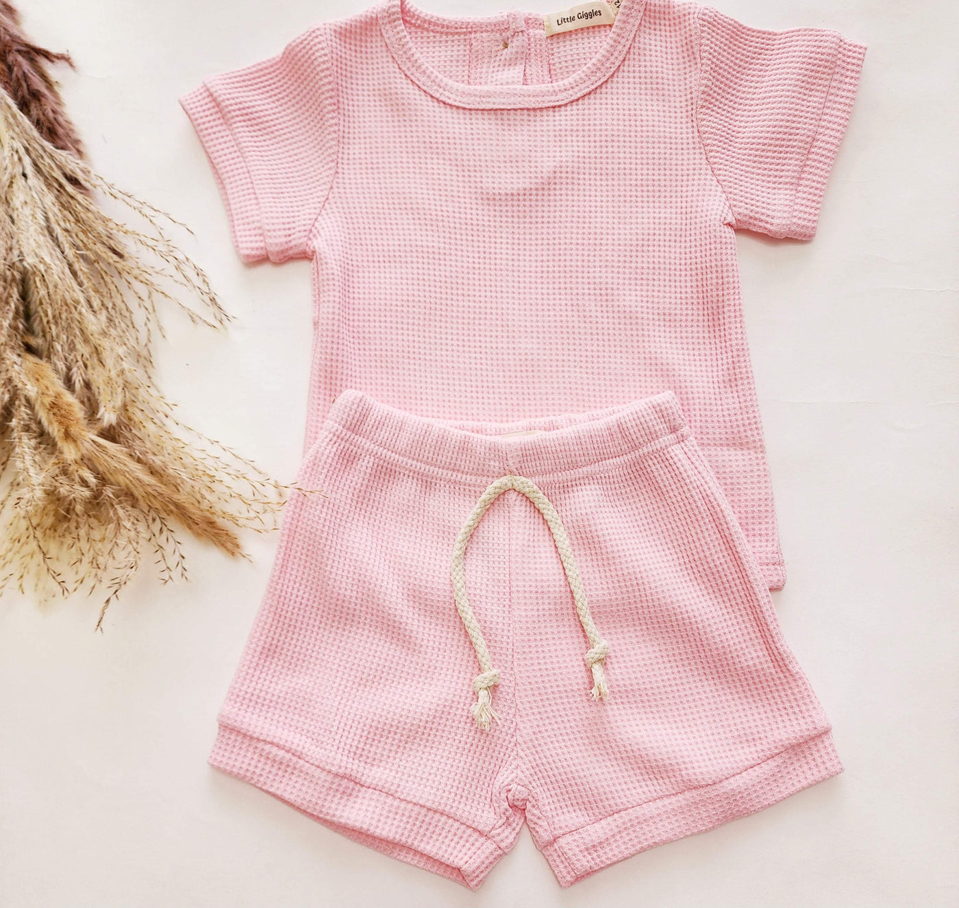 Pink Boston Short Set | Little Giggles