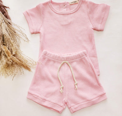 Pink Boston Short Set | Little Giggles