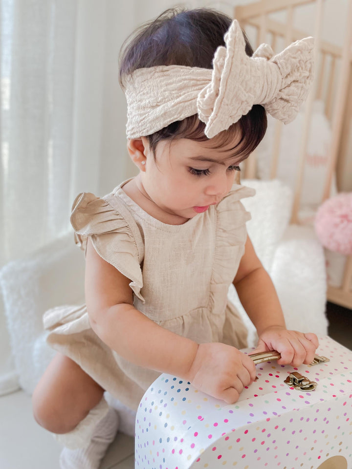 Ruffled Beige Romper | Image 4