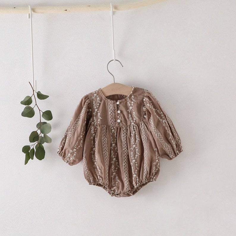 Tan Louisa Romper | Image 2