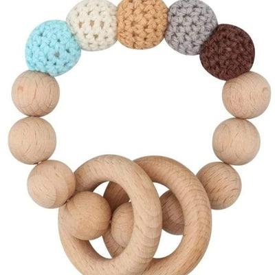 Blue Wooden Teether
