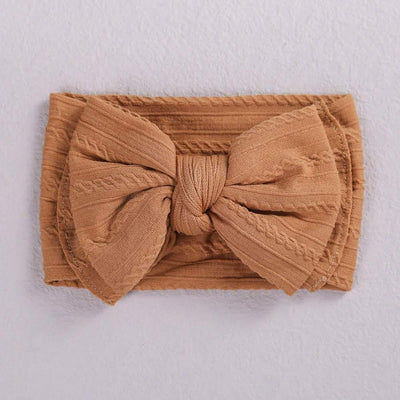 Dark Sand Cable Knit Headband