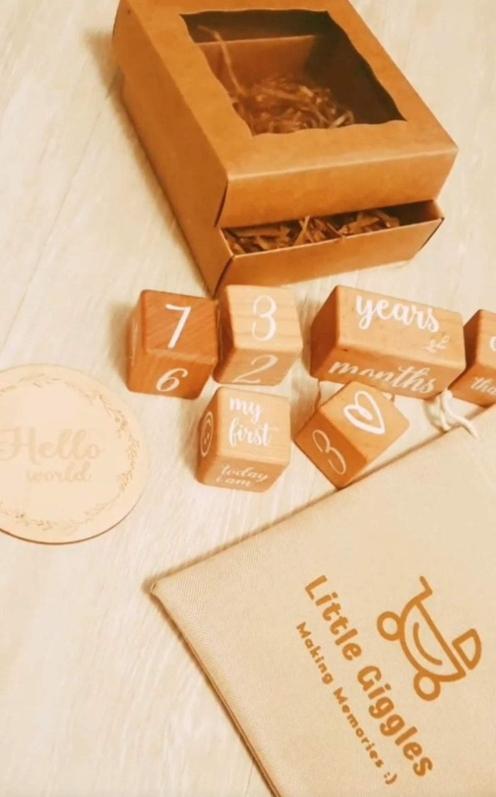Age Milestone Blocks Set | Little Giggles