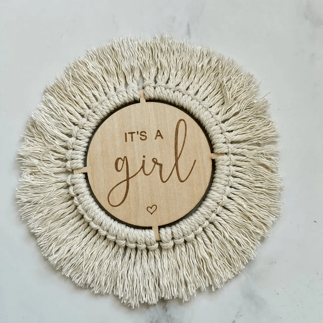 Gender Macrame Plaque | Image 3