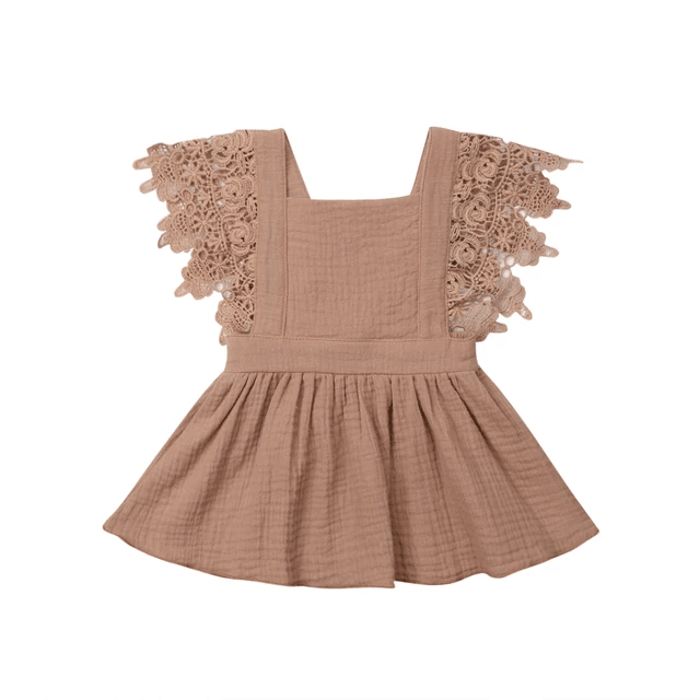 Megan Pink Lace Dress
