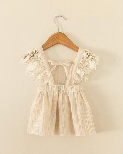 Megan Cream Lace Dress | Image 6
