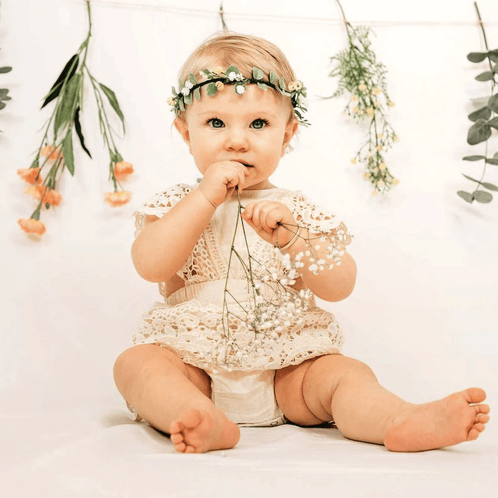 Lace Drawstring Romper | Image 1