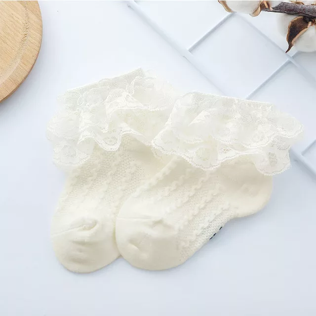 Lace Cotton White Socks