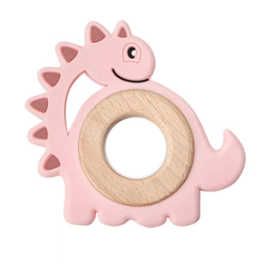 Pink Dinosaur Teether