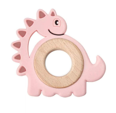 Pink Dinosaur Teether