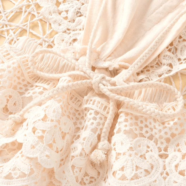 Lace Drawstring Romper | Image 6