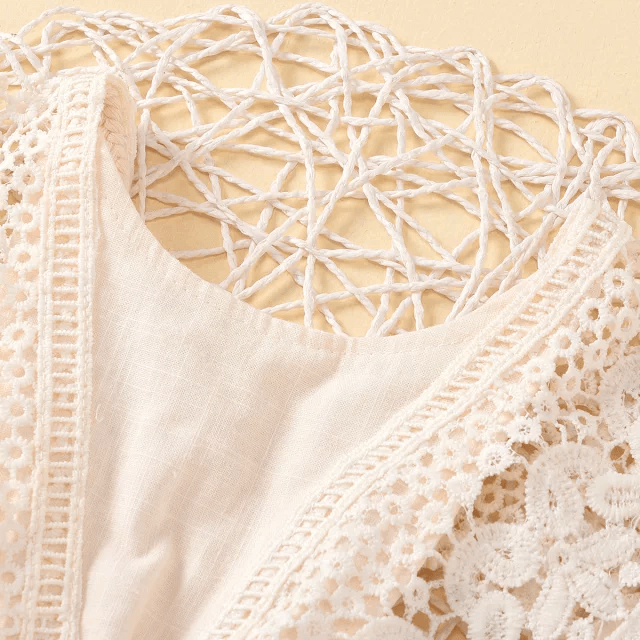 Lace Drawstring Romper | Image 5