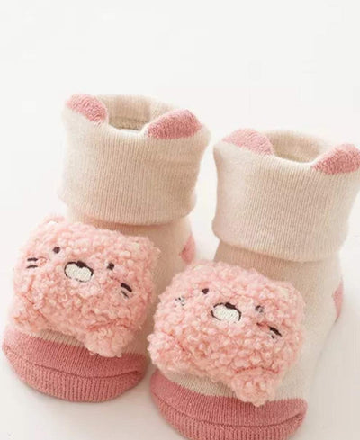 Pink Animal Booties | Little Giggles