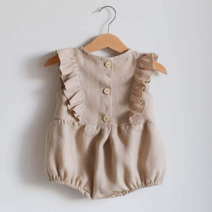 Ruffled Beige Romper | Image 5
