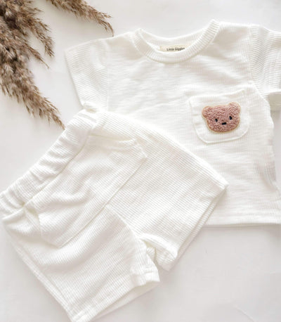 Teddy White Short Set | Image 6