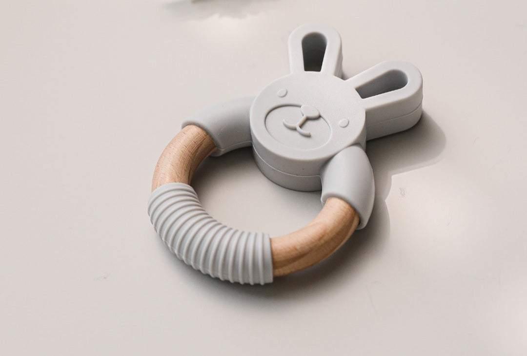 Light Grey Bunny Teether