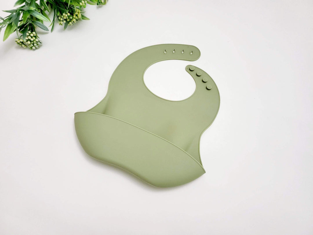 Green Silicone Bib