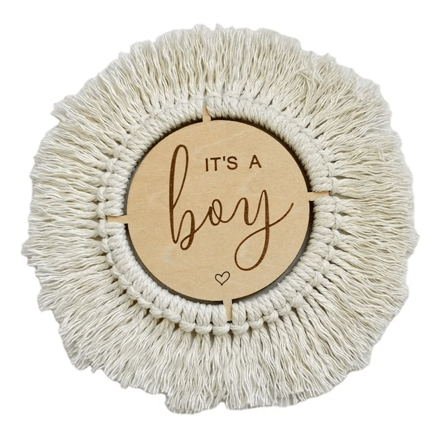 Gender Macrame Plaque | Image 4