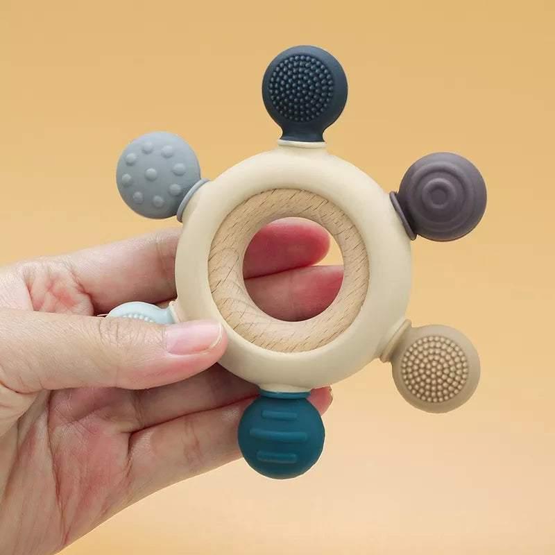 Alien Teether Round Teether | Toxin-Free Baby Teether | Little Giggles UAE