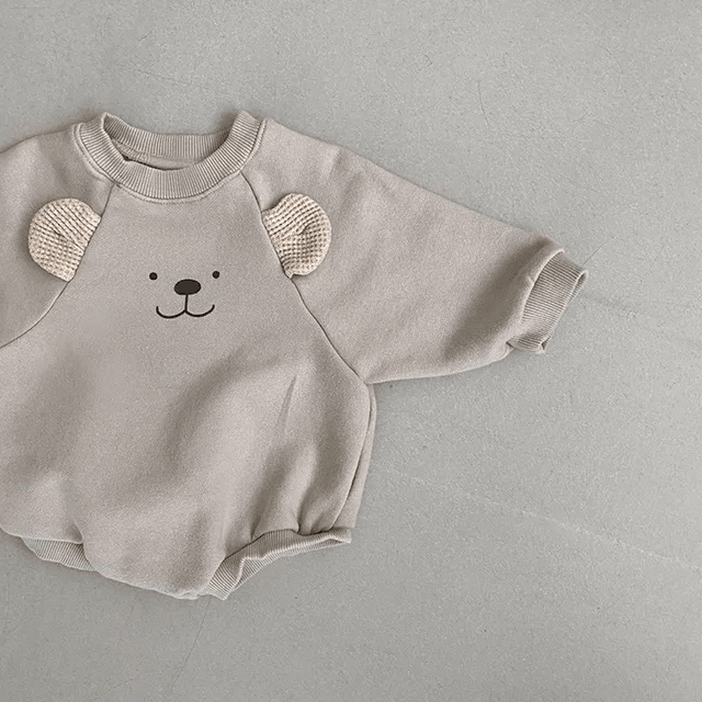 Purple Beary Romper | Little Giggles