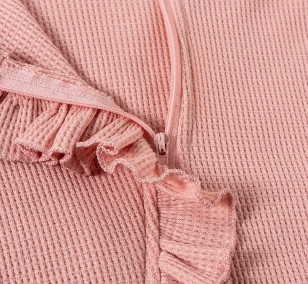 Pretty Ruffles Pink Romper | Image 4