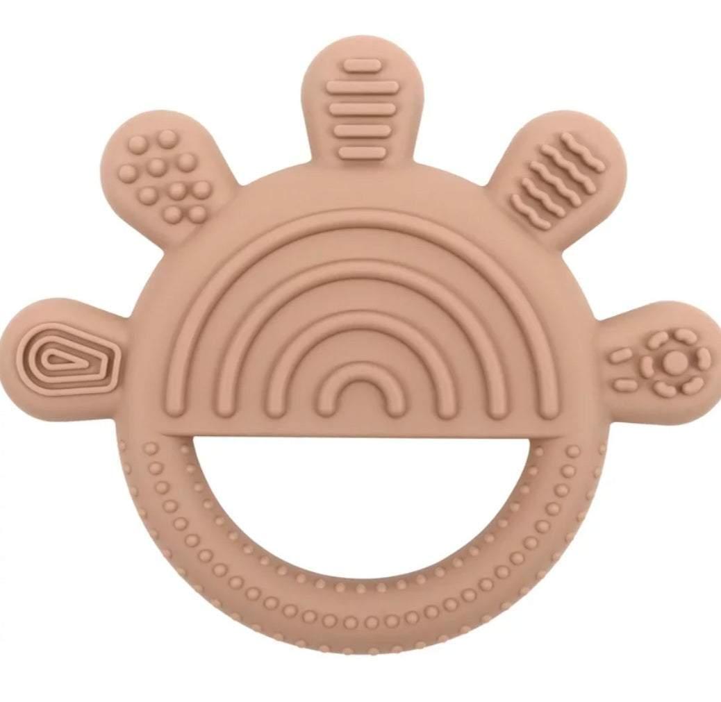 Peach Textured Teether