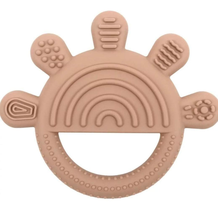 Peach Textured Teether