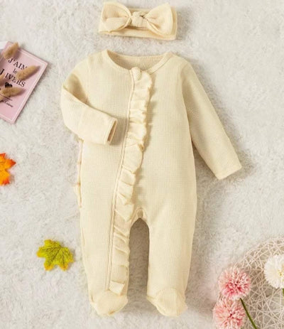 Pretty Ruffles Ivory Romper | Image 2
