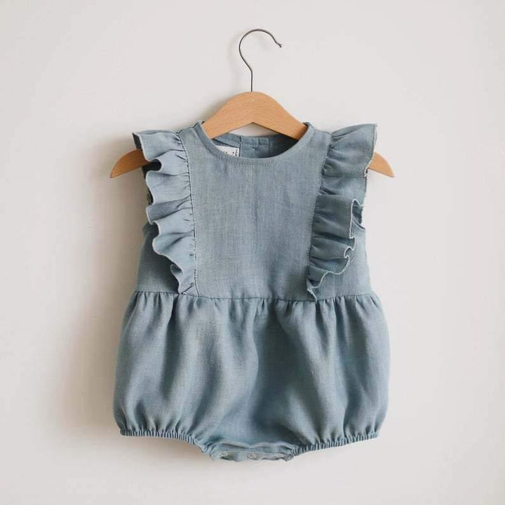Ruffled Blue Romper | Image 2