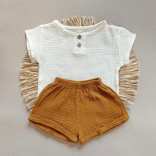 Riley White Short Set | Image 2