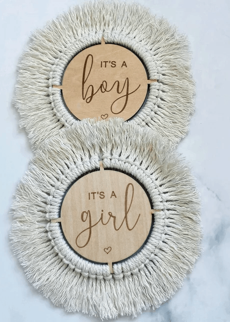 Gender Macrame Plaque | Image 2