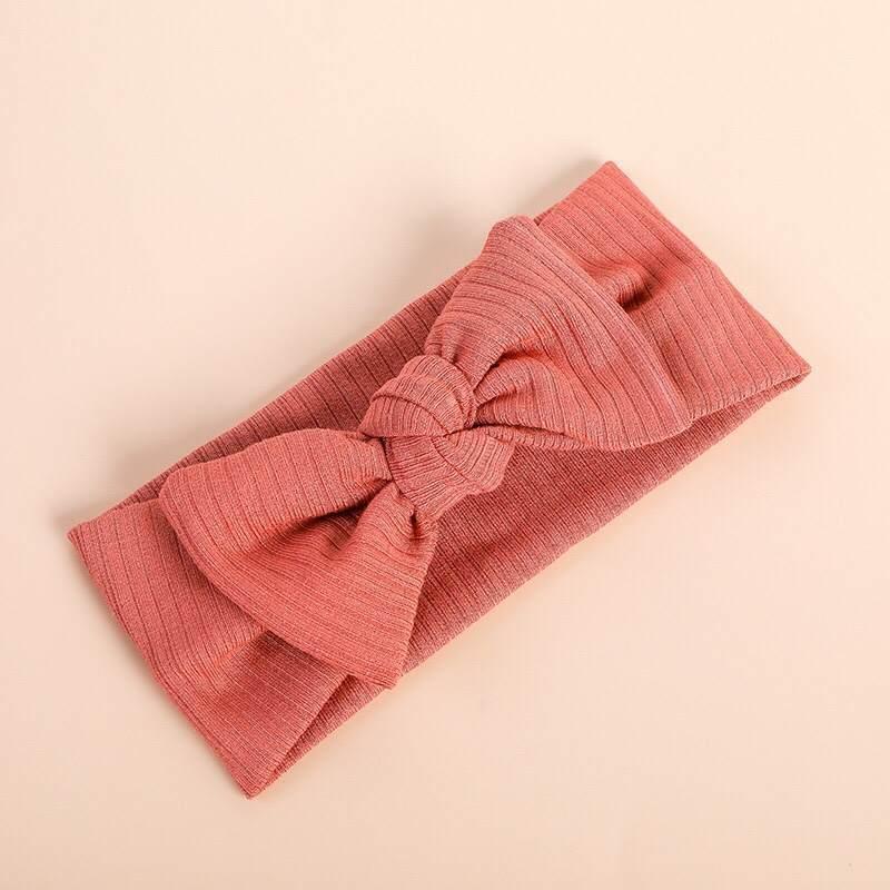 Dark Coral Cotton Headband