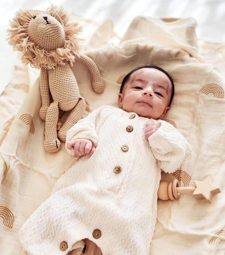 Ivory Cotton Romper | Image 1