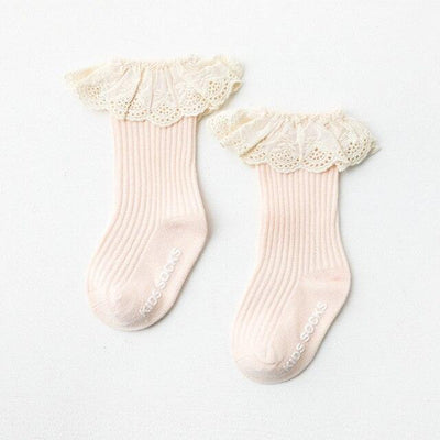 Pink Pretty Frills Socks | Image 1