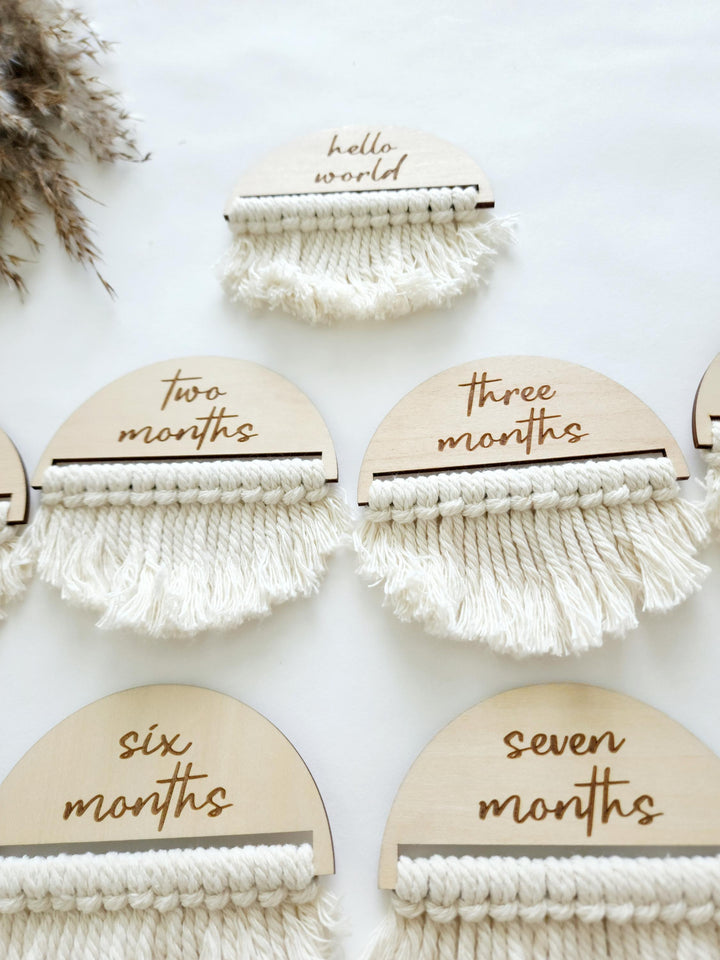 Macrame Milestone Discs | Image 3