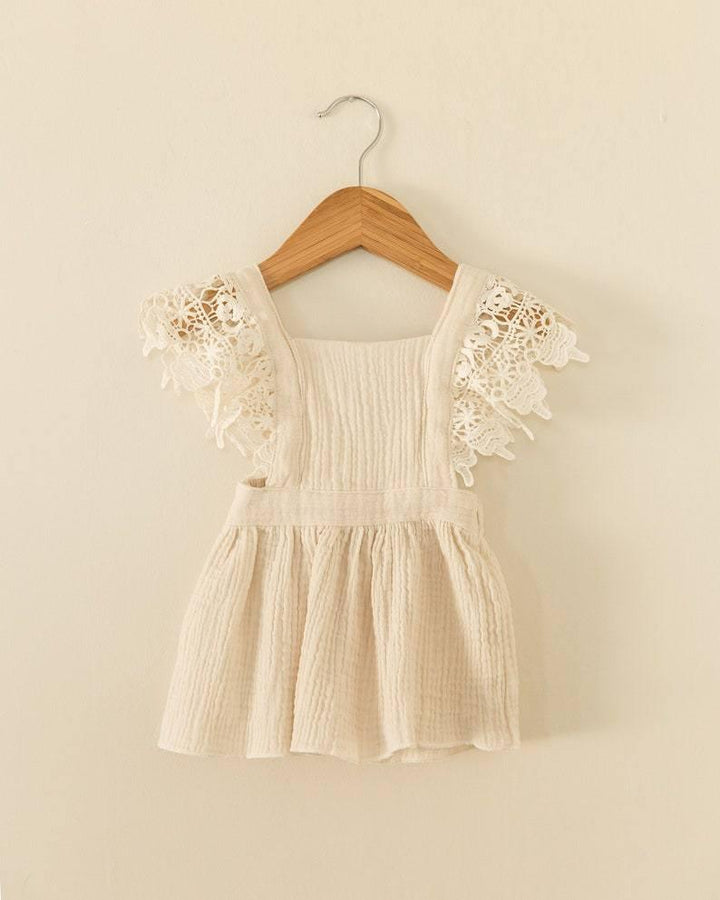 Megan Cream Lace Dress | Image 8
