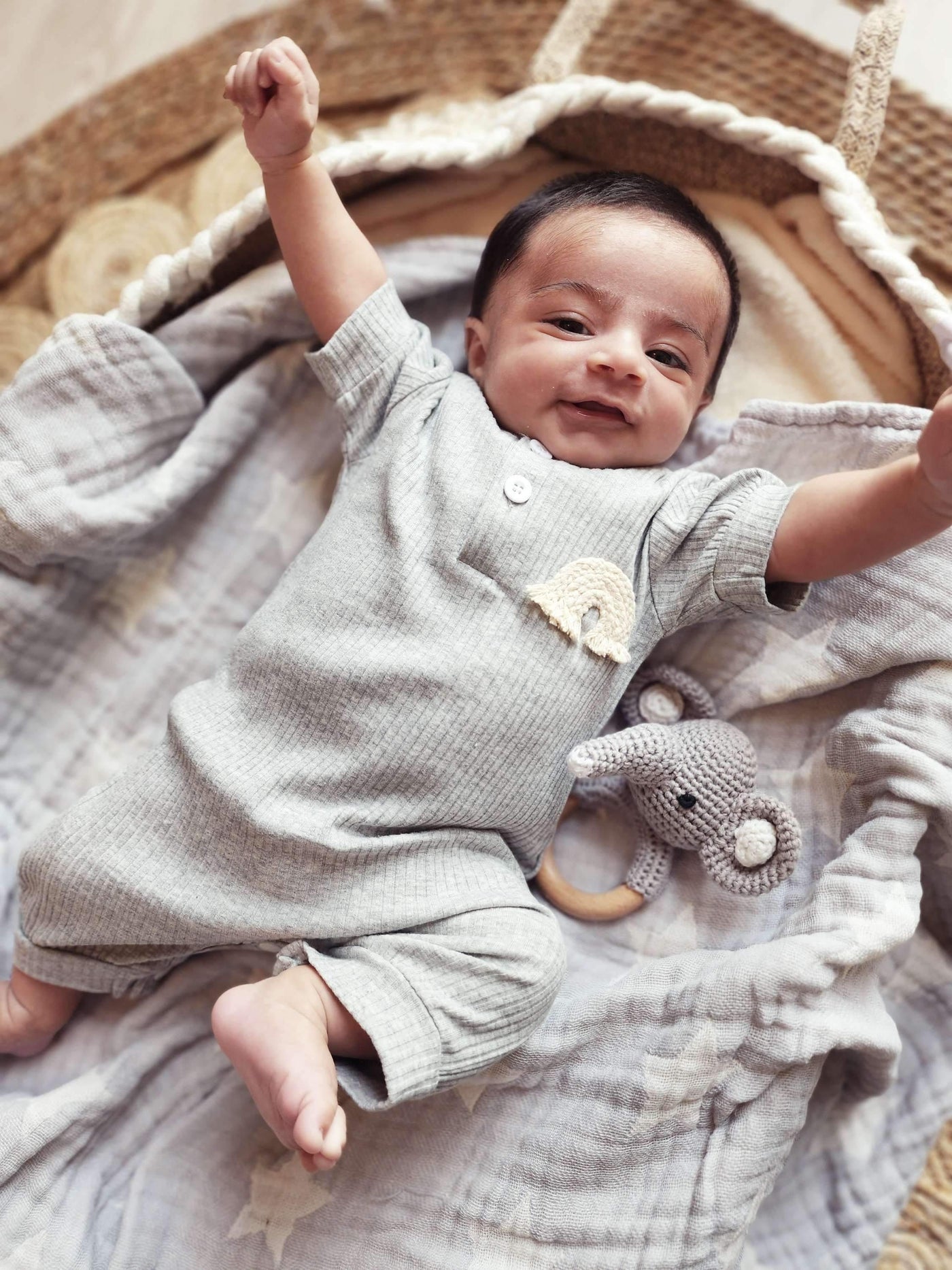 Grey Happy Rainbow Outfit | Image 2
