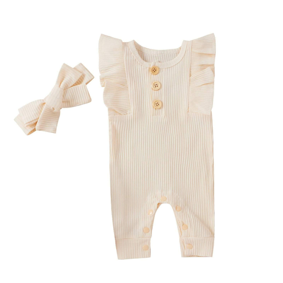 Eve Ivory Jumpsuit with Headband | Image 2