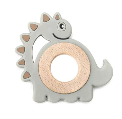 Grey Dinosaur Teether